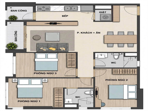 Cho Thuê Căn Hộ Victoria Village 3PN 2WC NTCB - View Đẹp, Hỏi lại - Ảnh 6