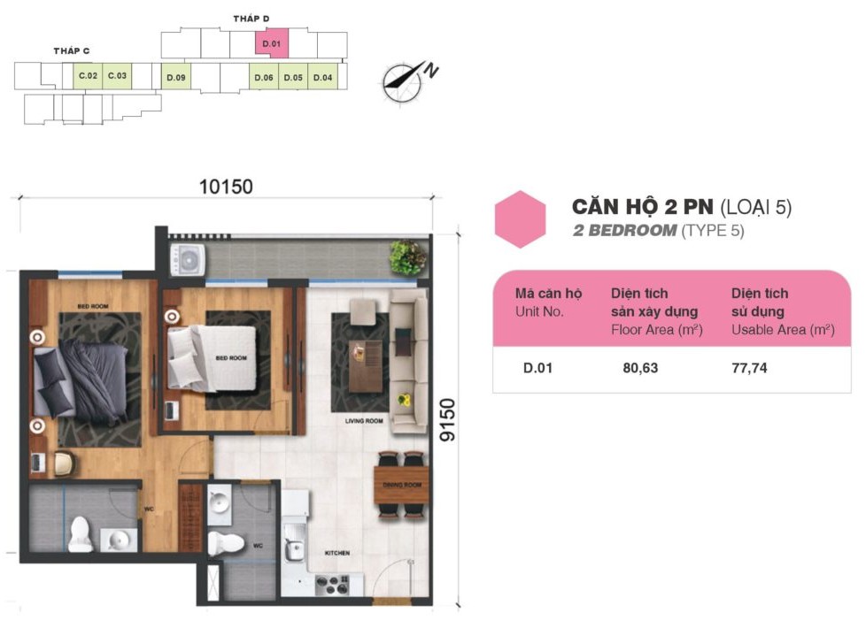 Bán Căn Hộ Jamila Khang Điền 2PN 2WC - Sẵn Sàng Giao Dịch
