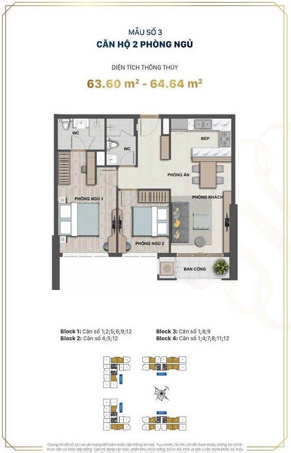 Bán Căn Hộ 2PN Victoria Village 64m² | Giá 6.7 Tỷ